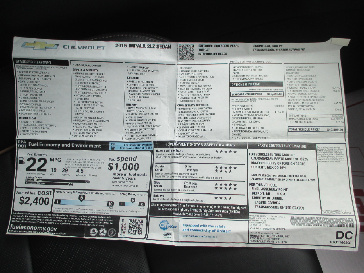 Chevrolet Impala  2015
