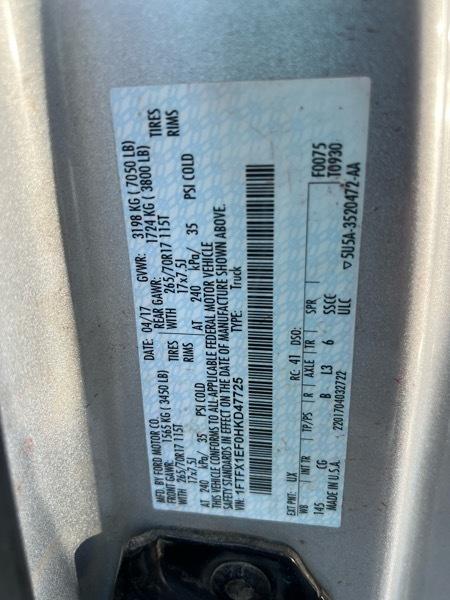 Ford F-150 4WD SuperCab 145" XL 2017