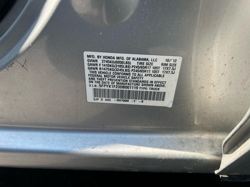 Honda Ridgeline RT 2013