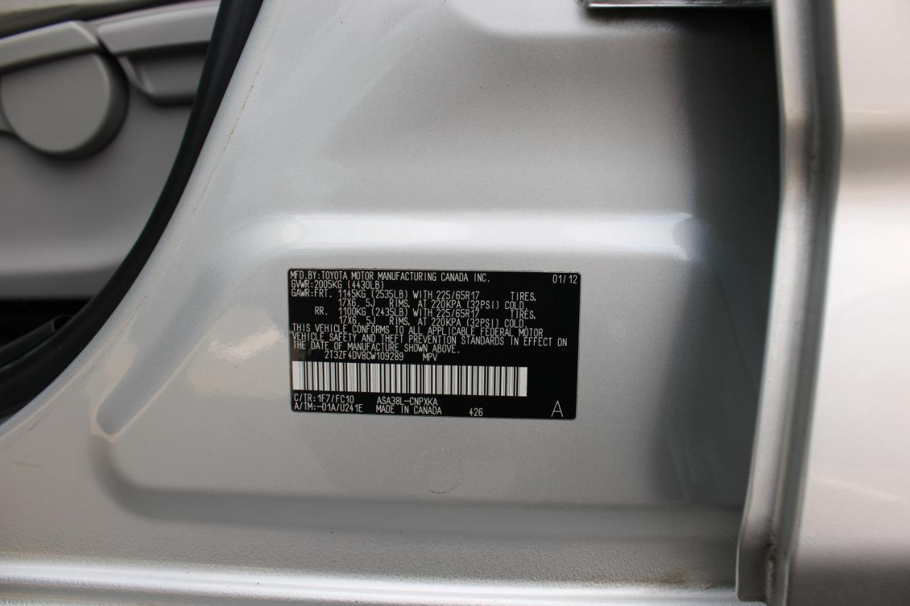 Toyota RAV4 FWD 4dr I4 (Natl) 2012