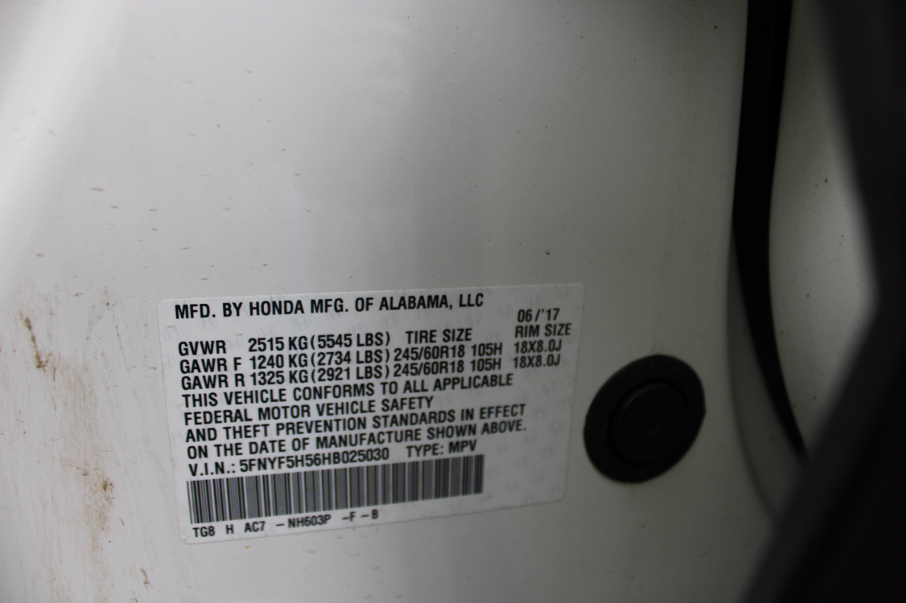 Honda Pilot EXL 2WD 2017