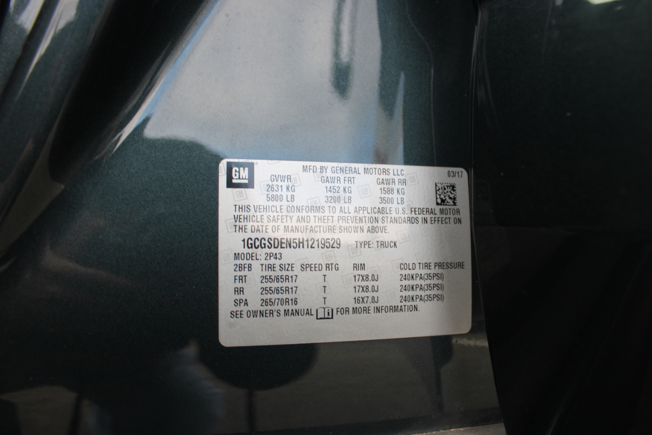 Chevrolet Colorado Z71 Crew Cab 2WD Short Box 2017