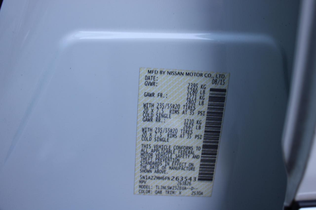 Nissan Murano AWD 4dr Platinum 2015