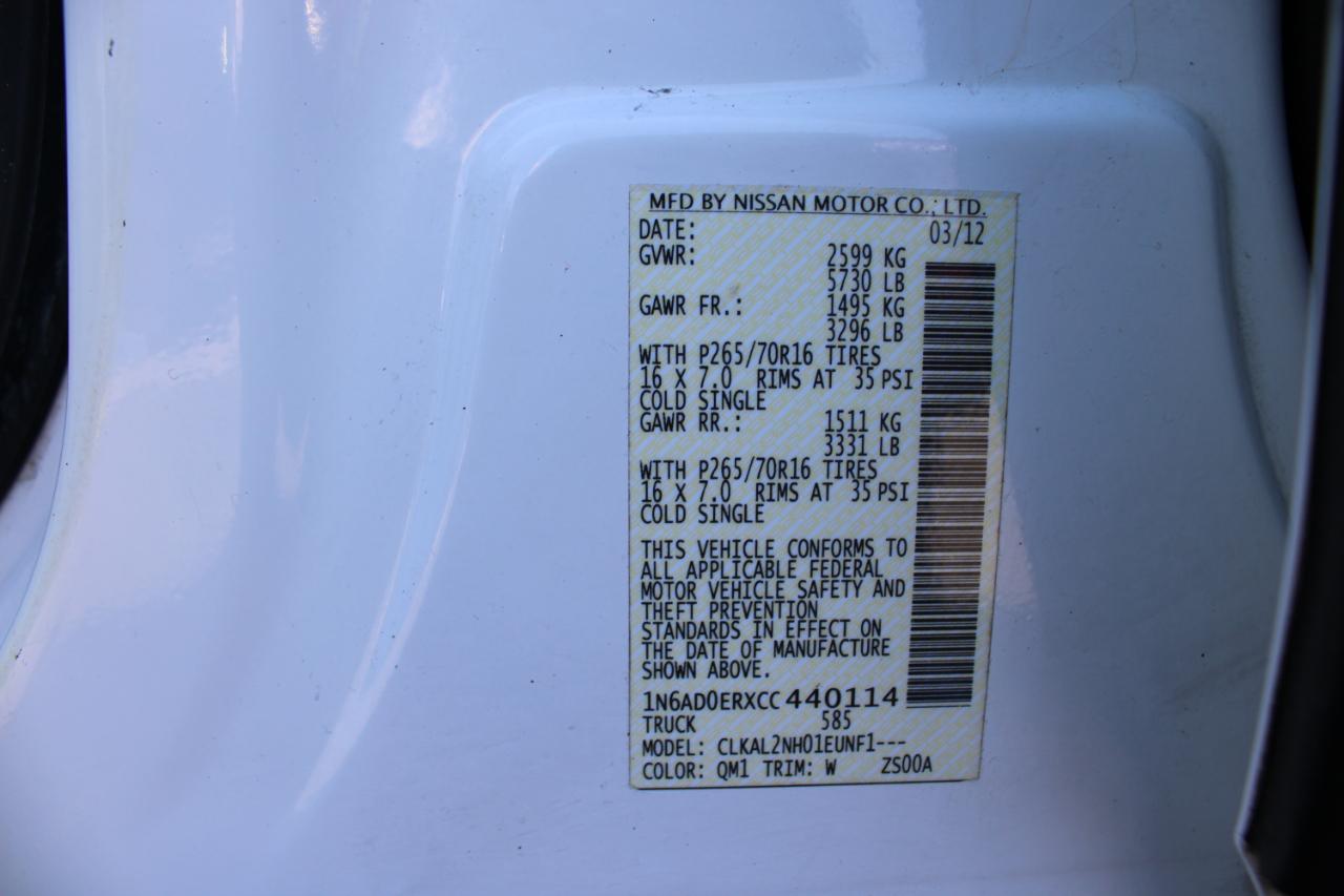 Nissan Frontier 2WD Crew Cab SWB Auto SV 2012