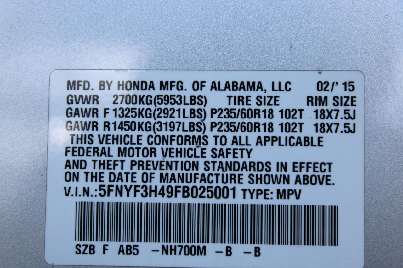 Honda Pilot 2WD 4dr EX 2015