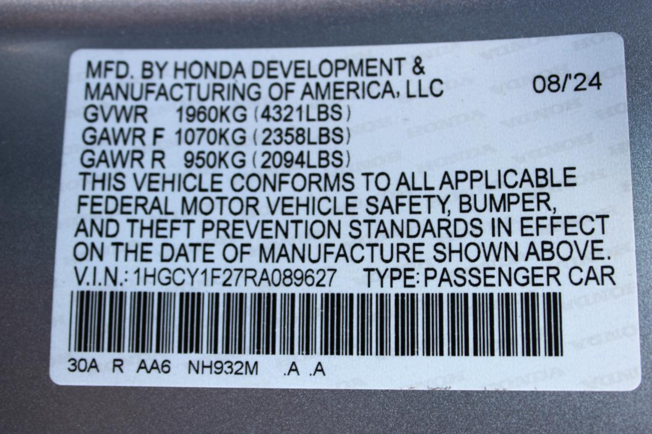 Honda Accord Sedan LX CVT 2024
