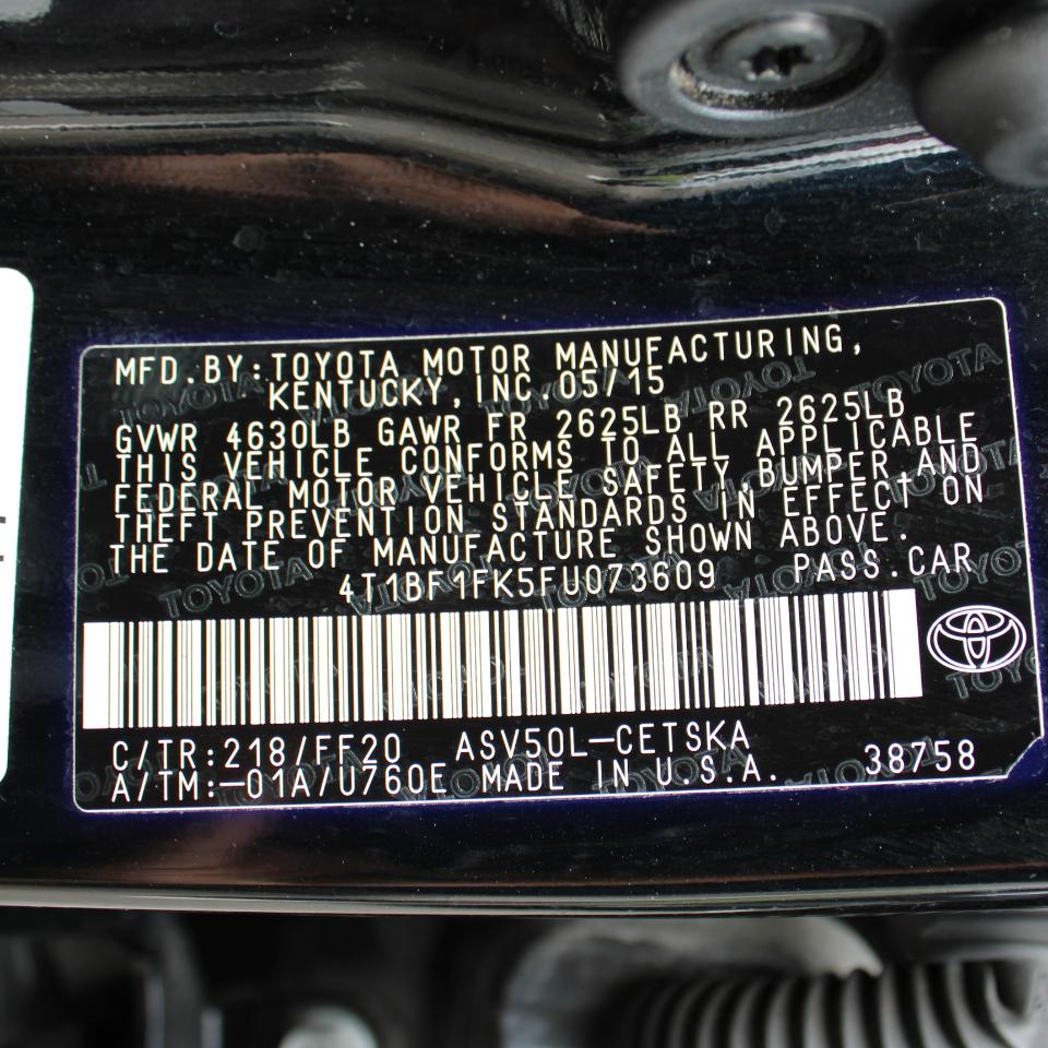 Toyota Camry SE 2015