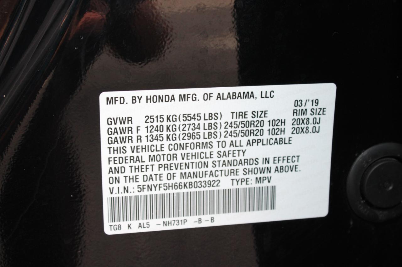 Honda Pilot Touring 7-Passenger 2WD 2019