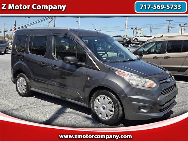 Gray (Magnetic Metallic) 2018 Ford Transit Connect Wagon XLT FWD with Rear Liftgate Van Front-Wheel Drive Automatic