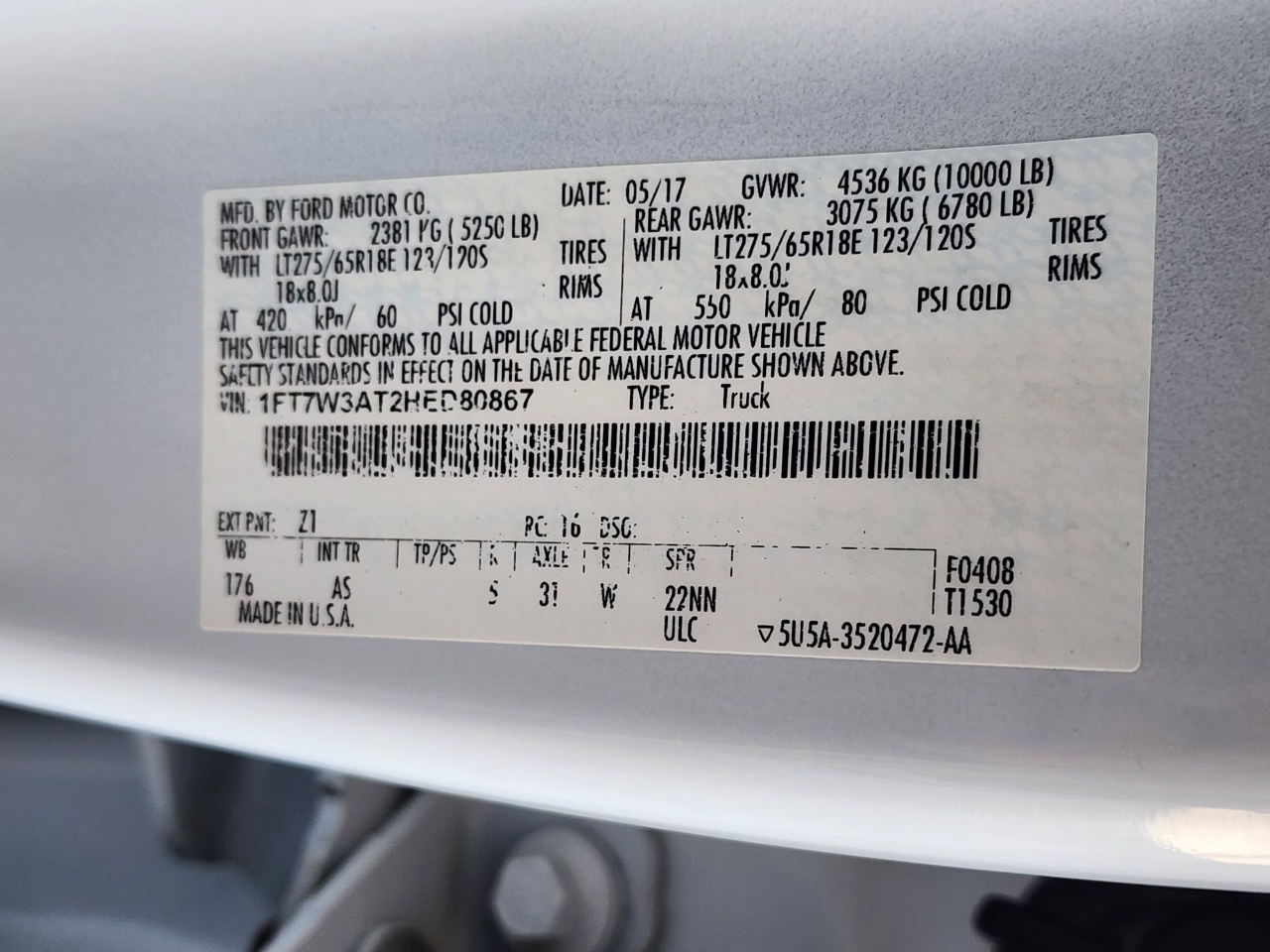 Ford Super Duty F-350 SRW  2017