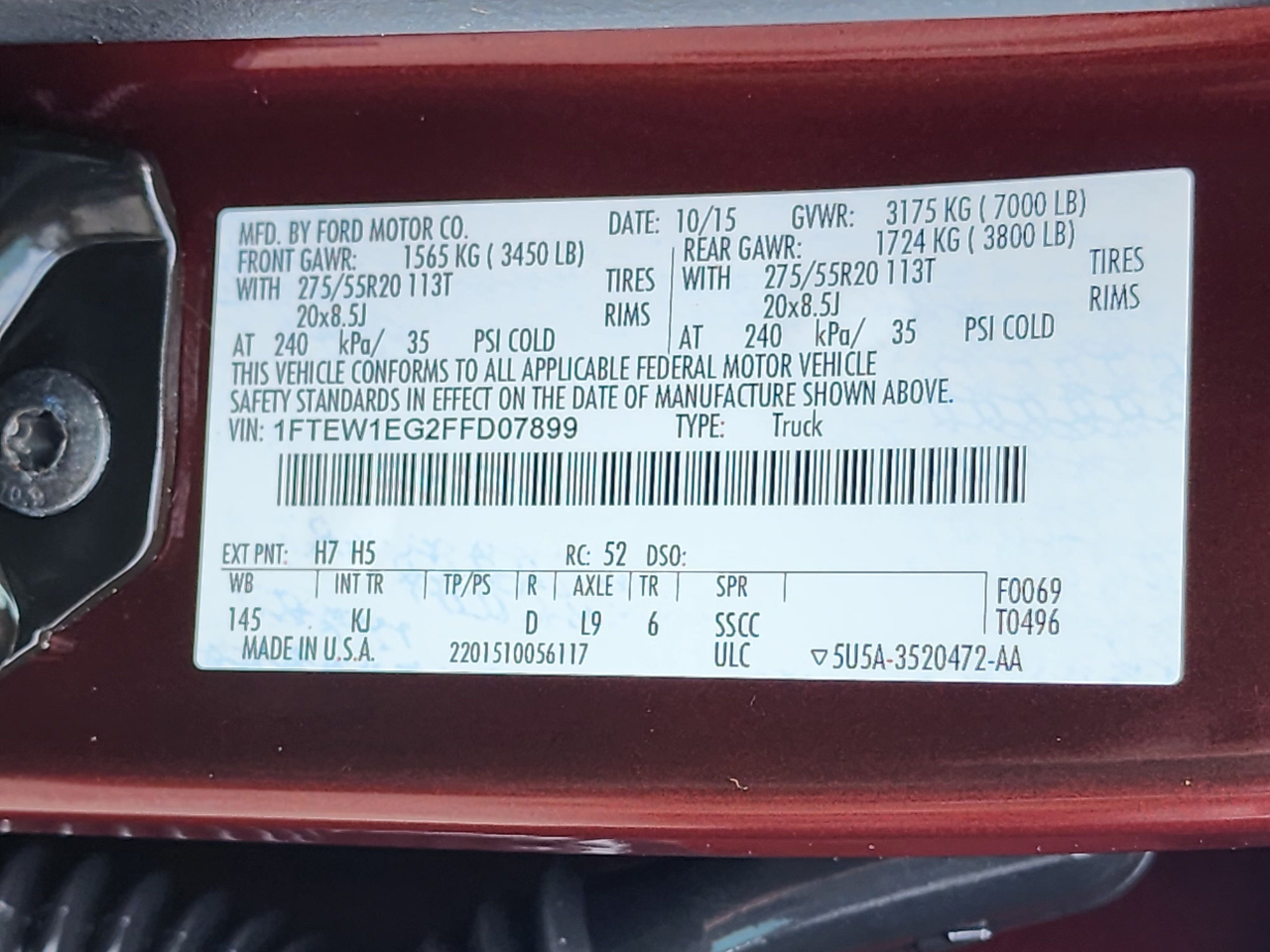 Ford F-150 King Ranch SuperCrew 4WD 2015