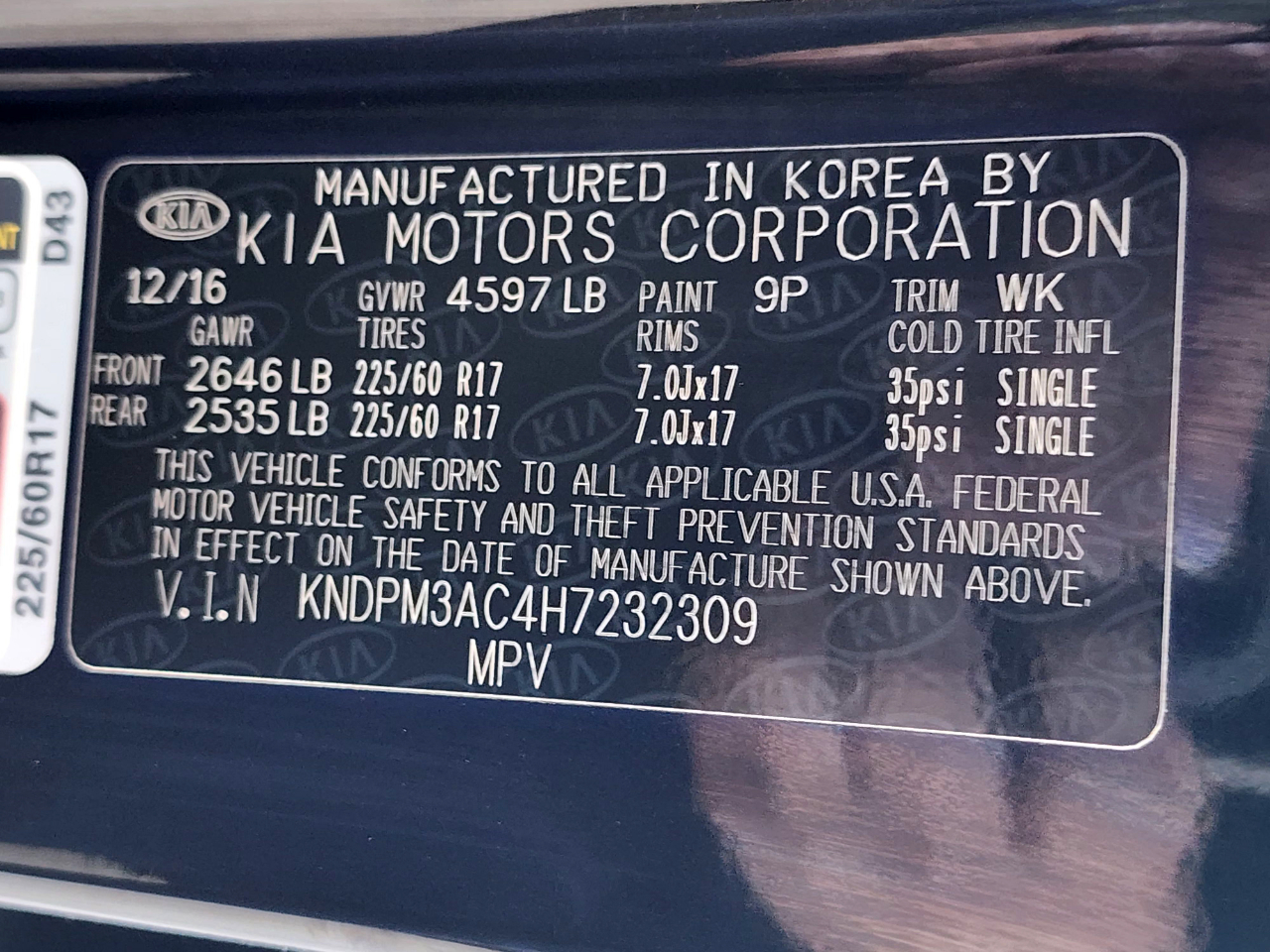 Kia Sportage LX FWD 2017