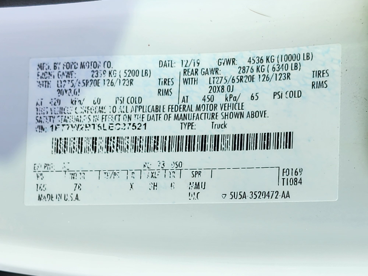 Ford Super Duty F-250 SRW  2020