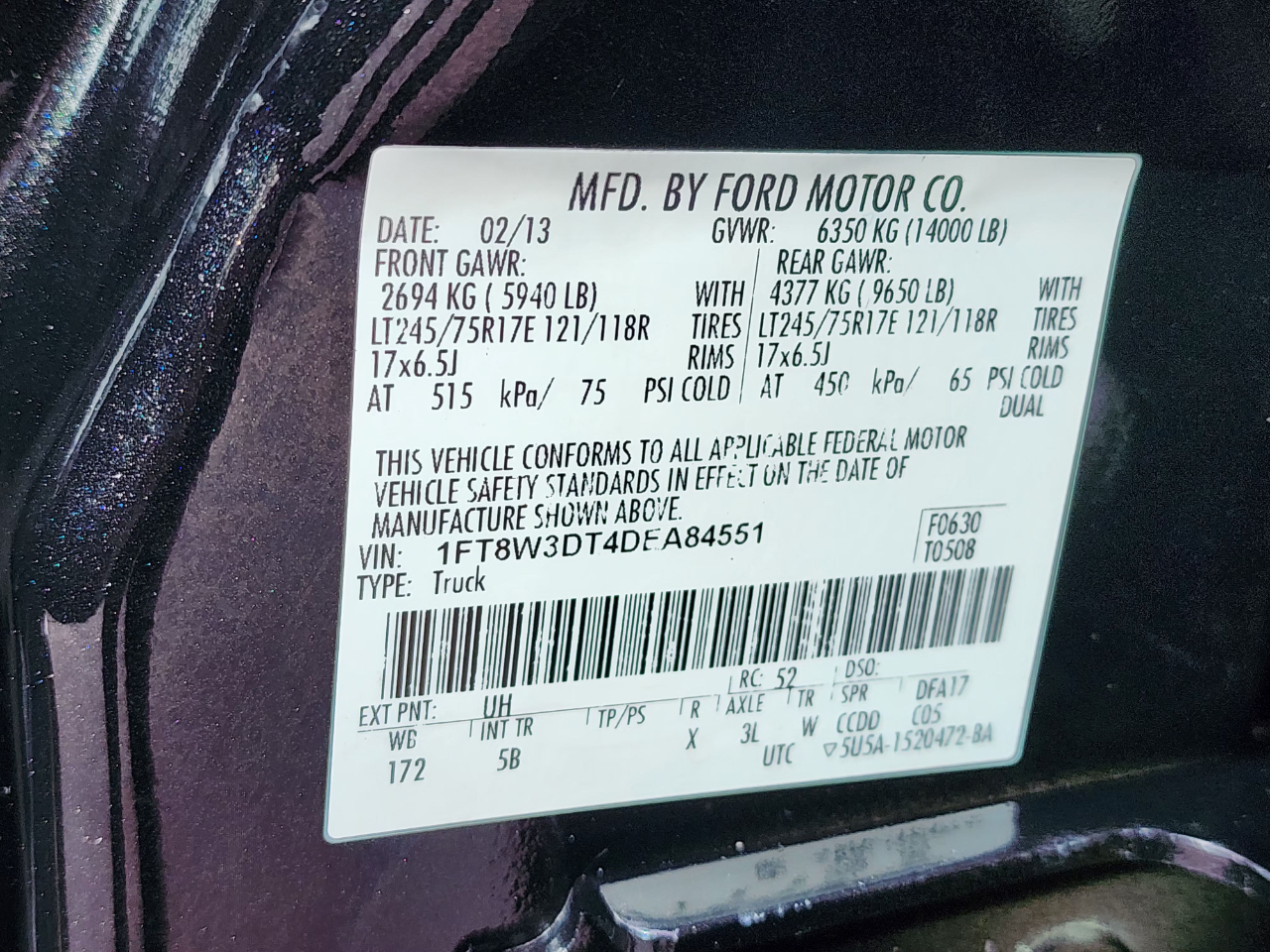 Ford Super Duty F-350 DRW  2013