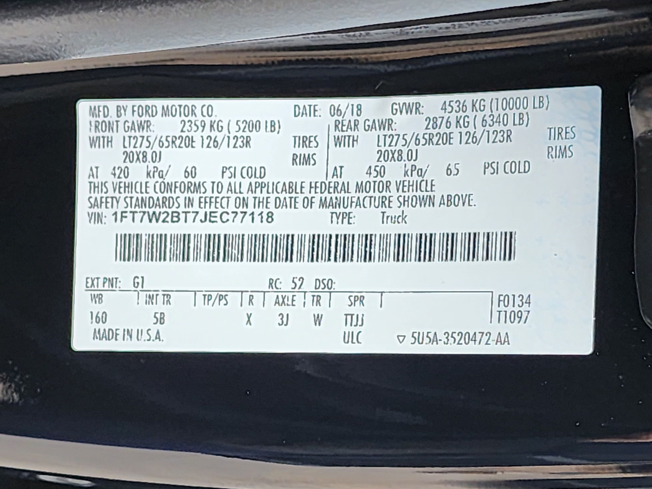 Ford Super Duty F-250 SRW  2018