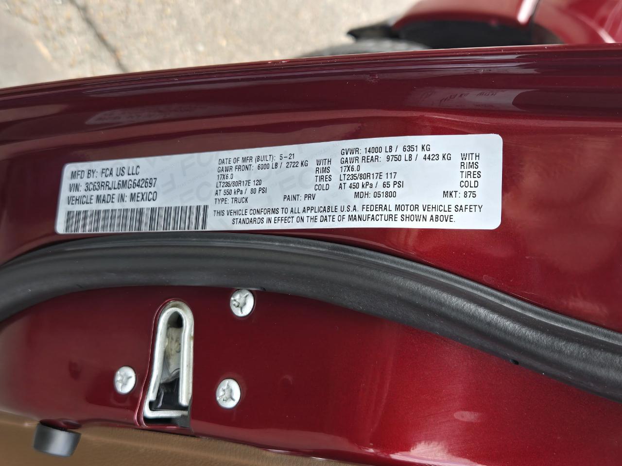 RAM 3500 Laramie Crew Cab 4WD 2021