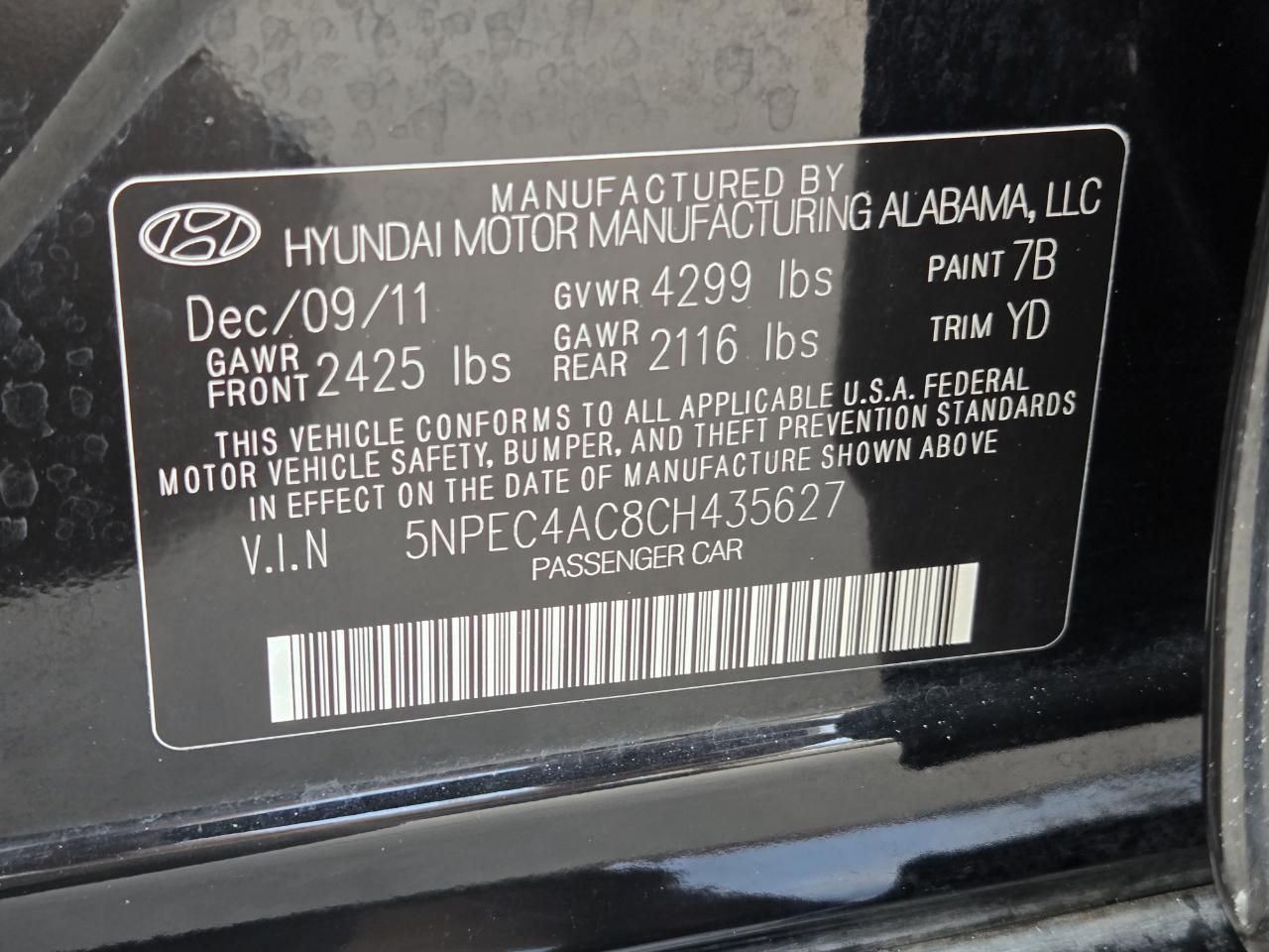 Hyundai Sonata  2012