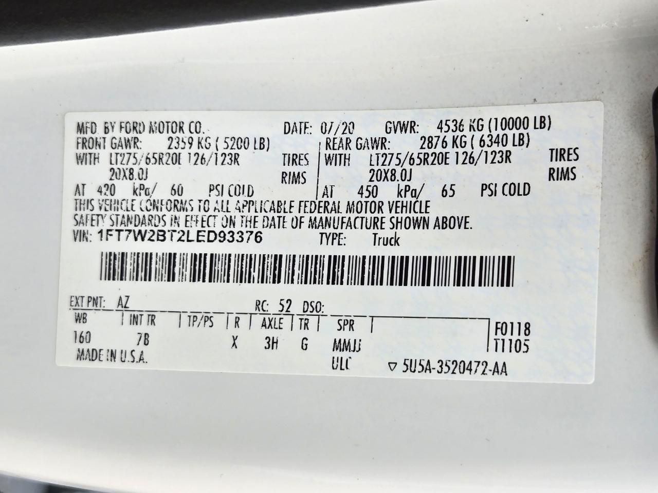 Ford Super Duty F-250 SRW  2020