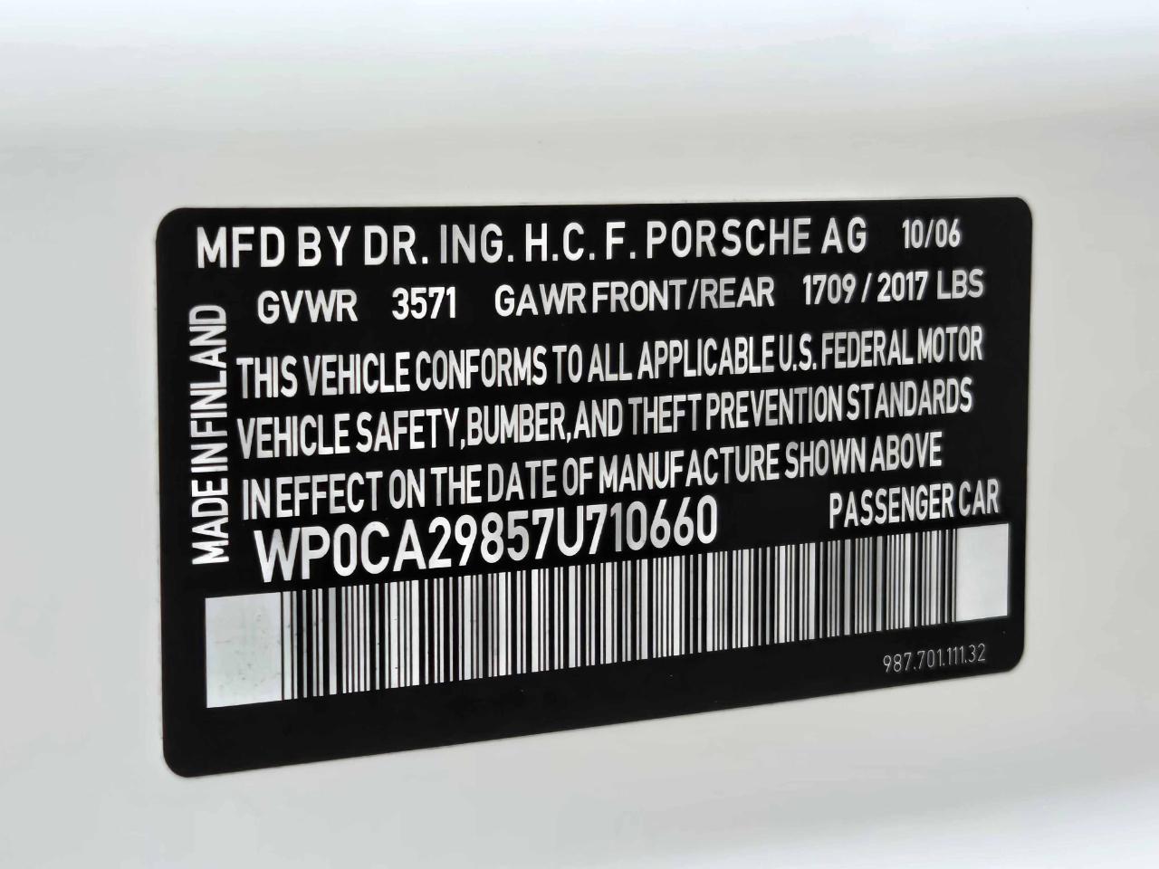 Porsche Boxster  2007