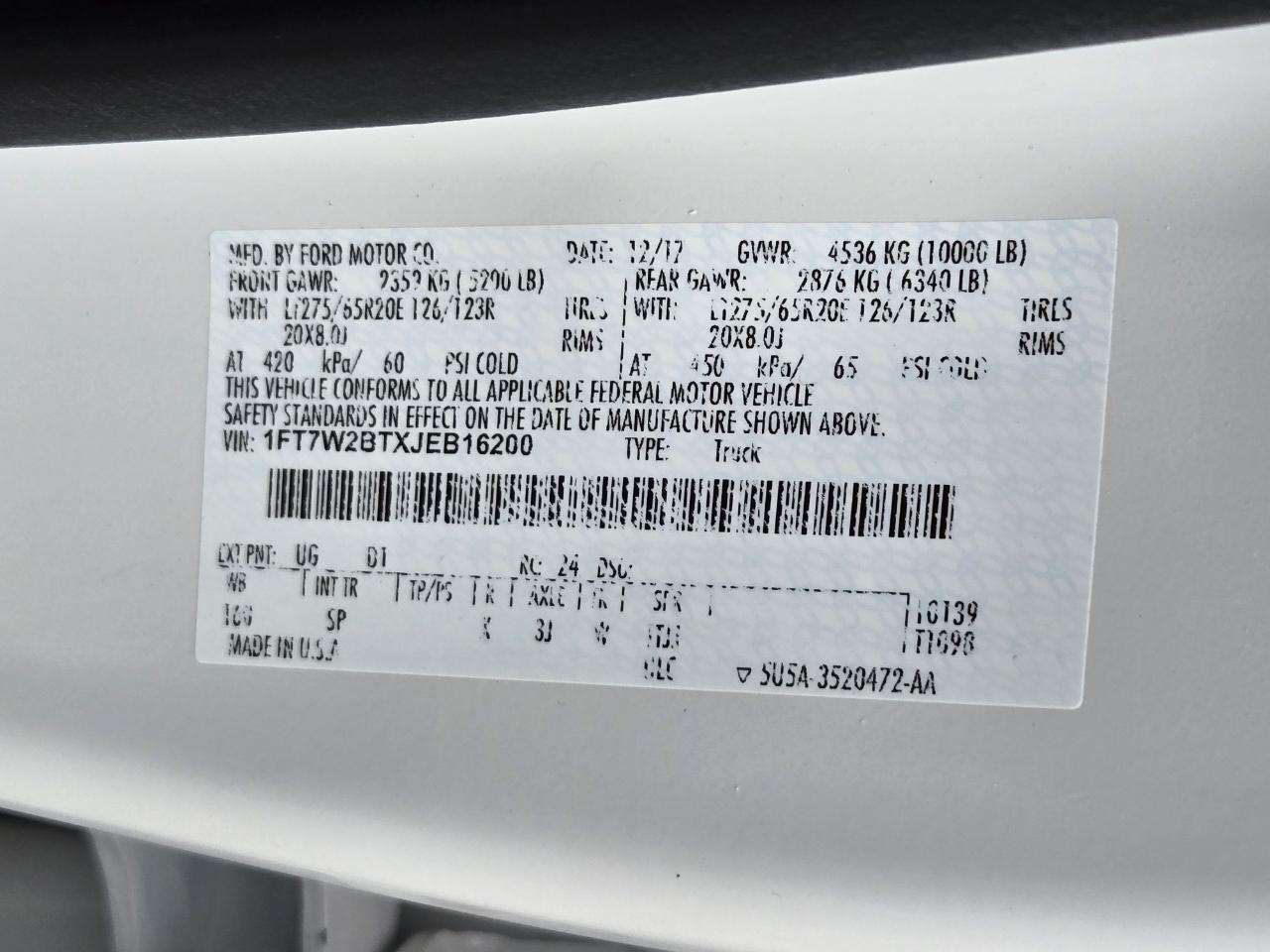 Ford Super Duty F-250 SRW  2018