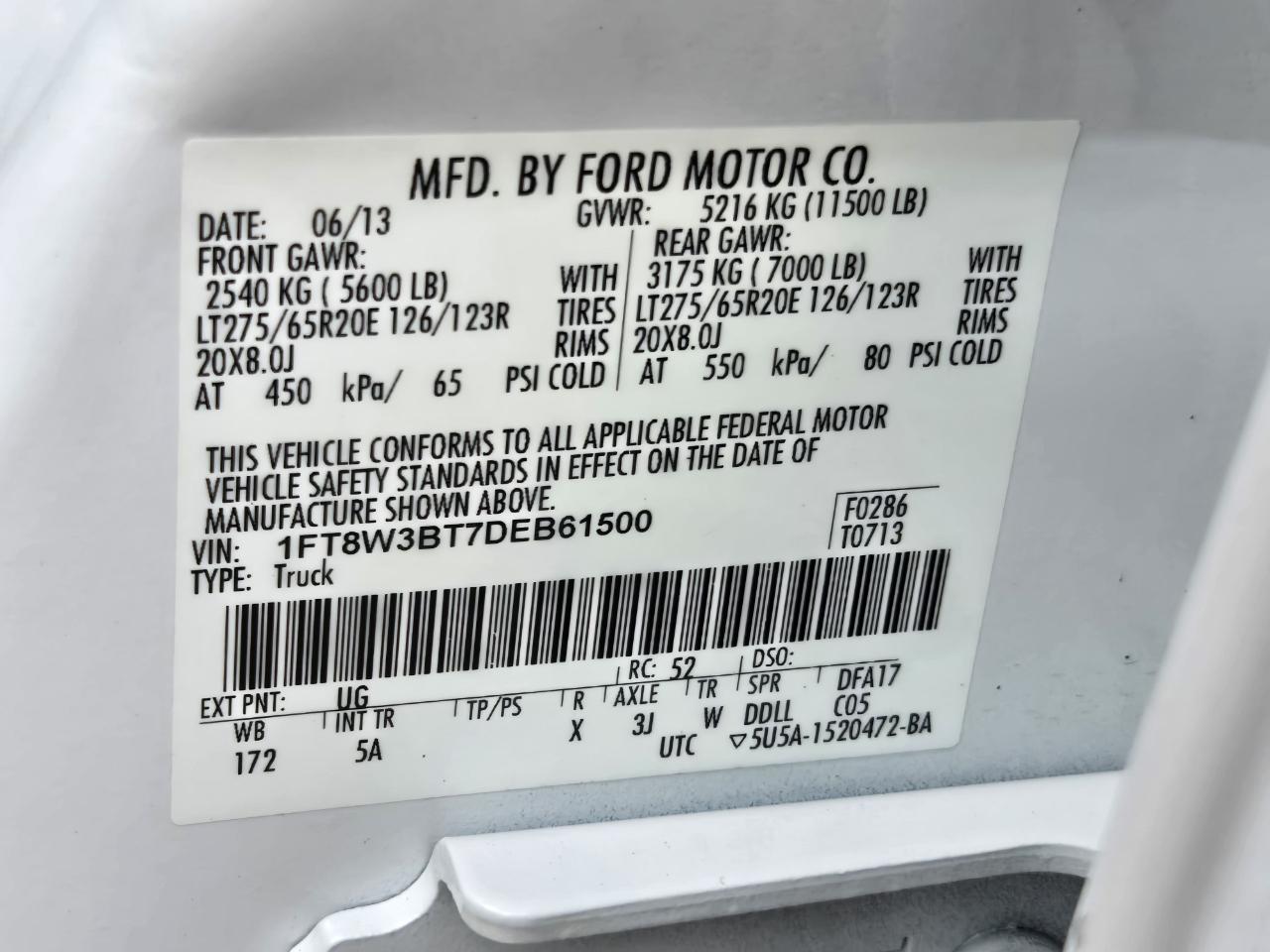 Ford Super Duty F-350 SRW  2013