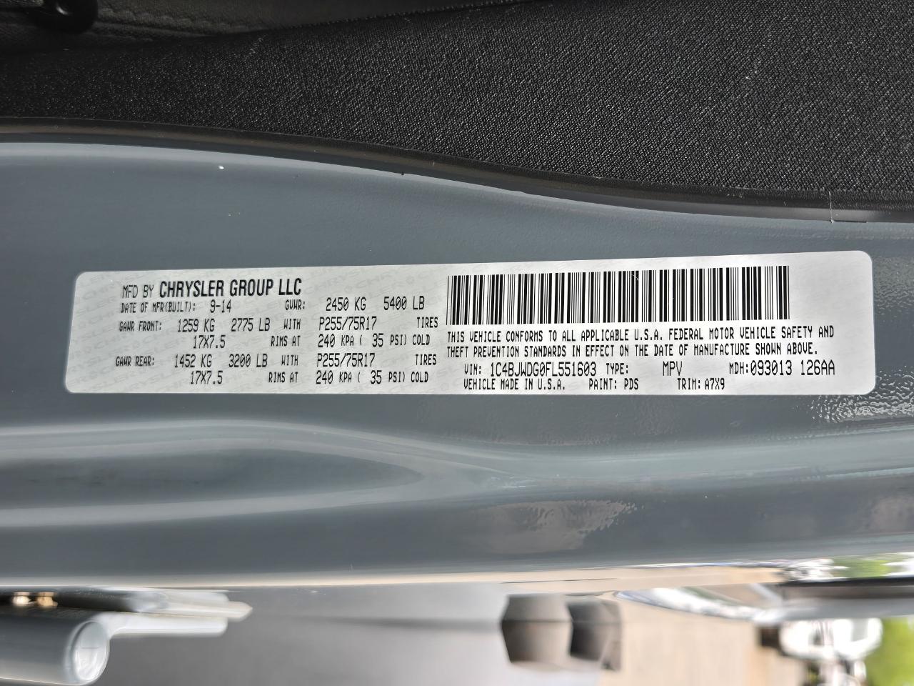 Jeep Wrangler Unlimited  2015