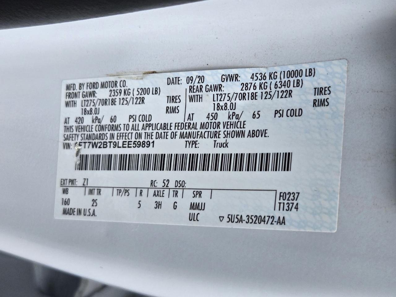 Ford Super Duty F-250 SRW  2020