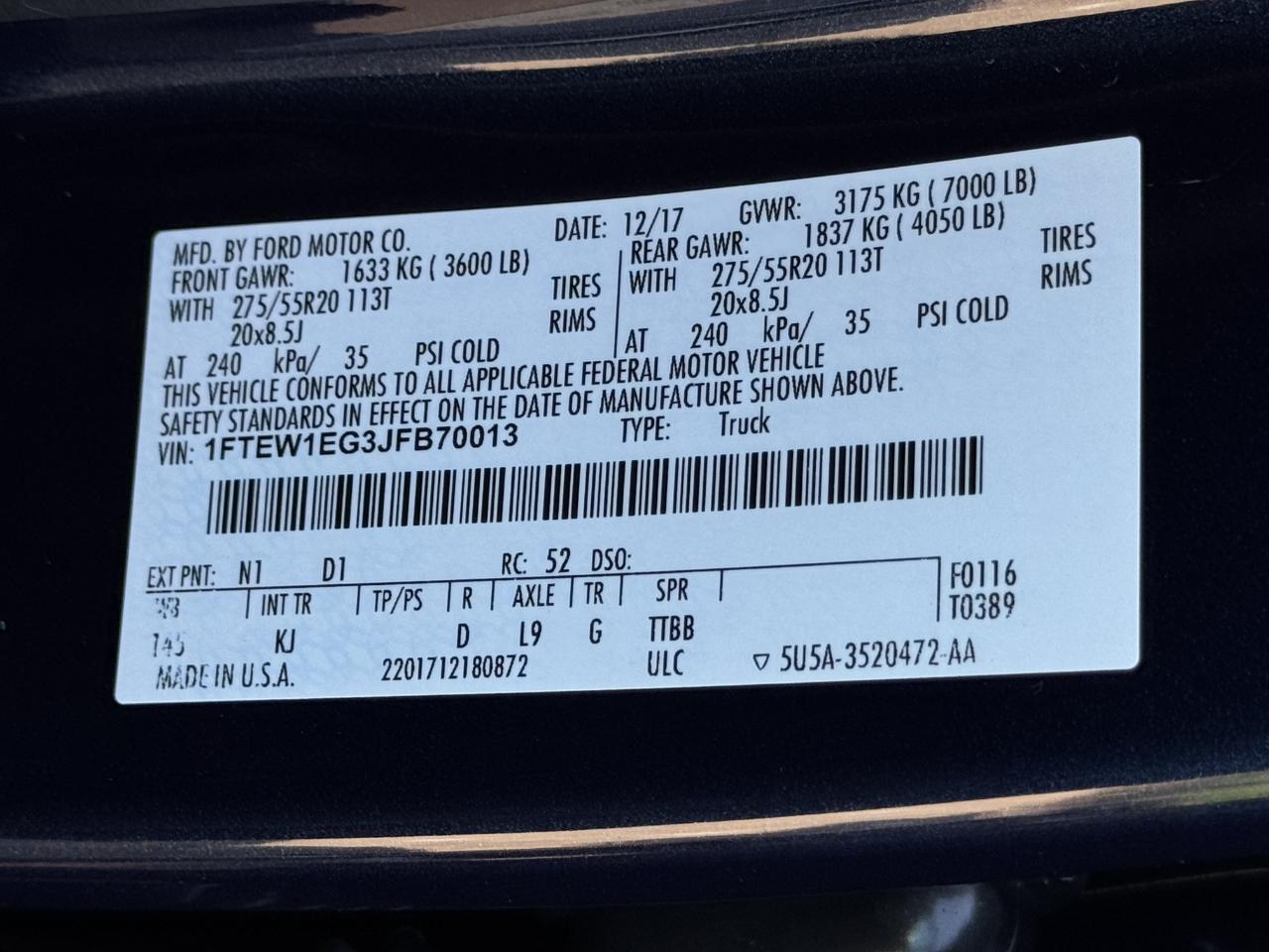 Ford F-150 King Ranch SuperCrew 4WD 2018