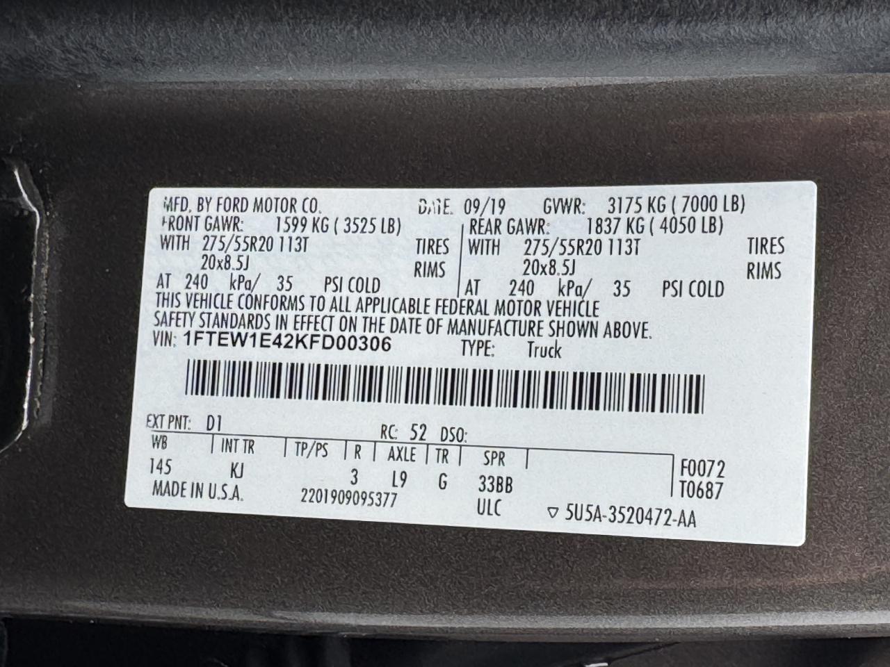 Ford F-150 King Ranch SuperCrew 4WD 2019