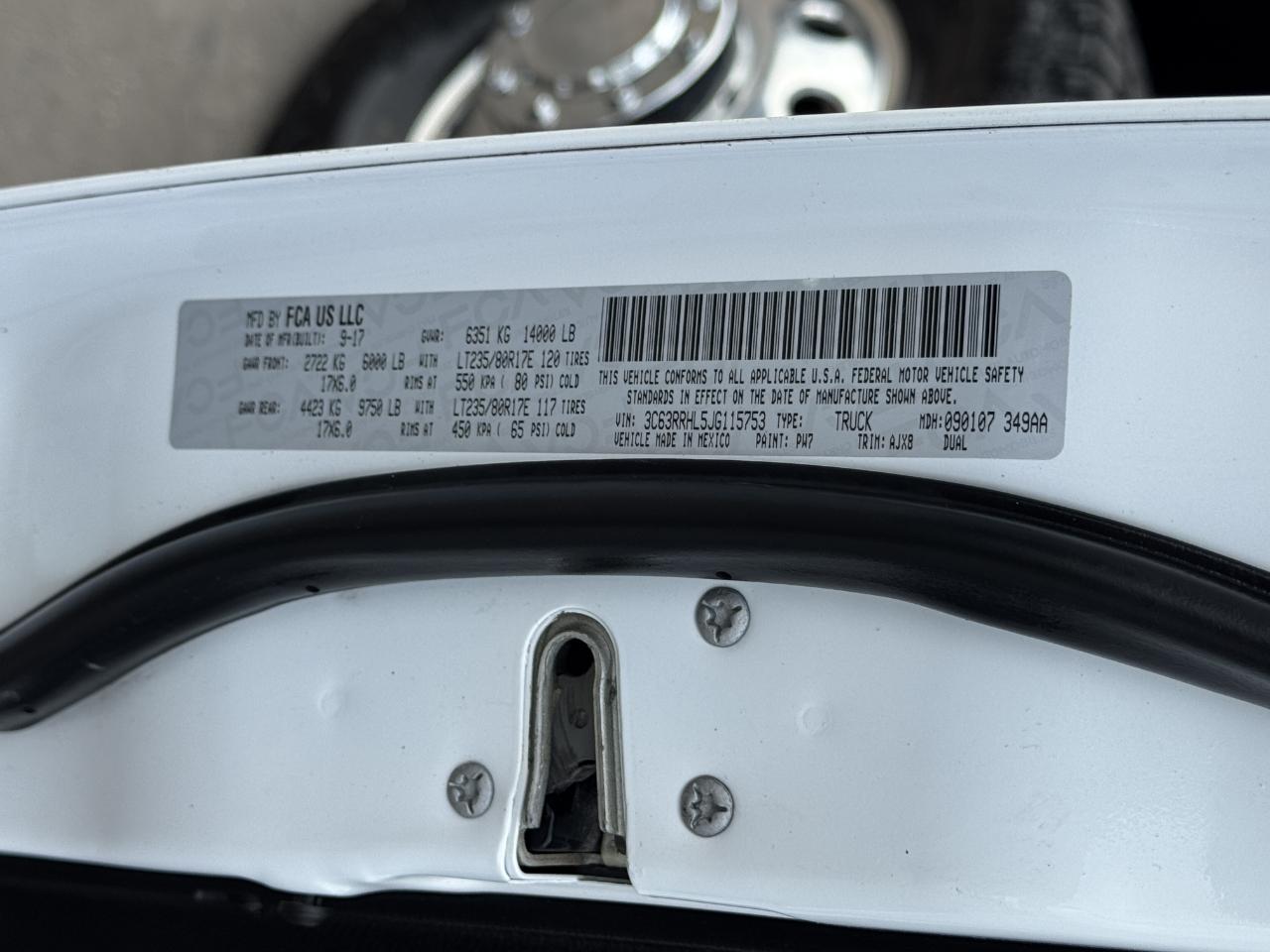 RAM 3500  2018