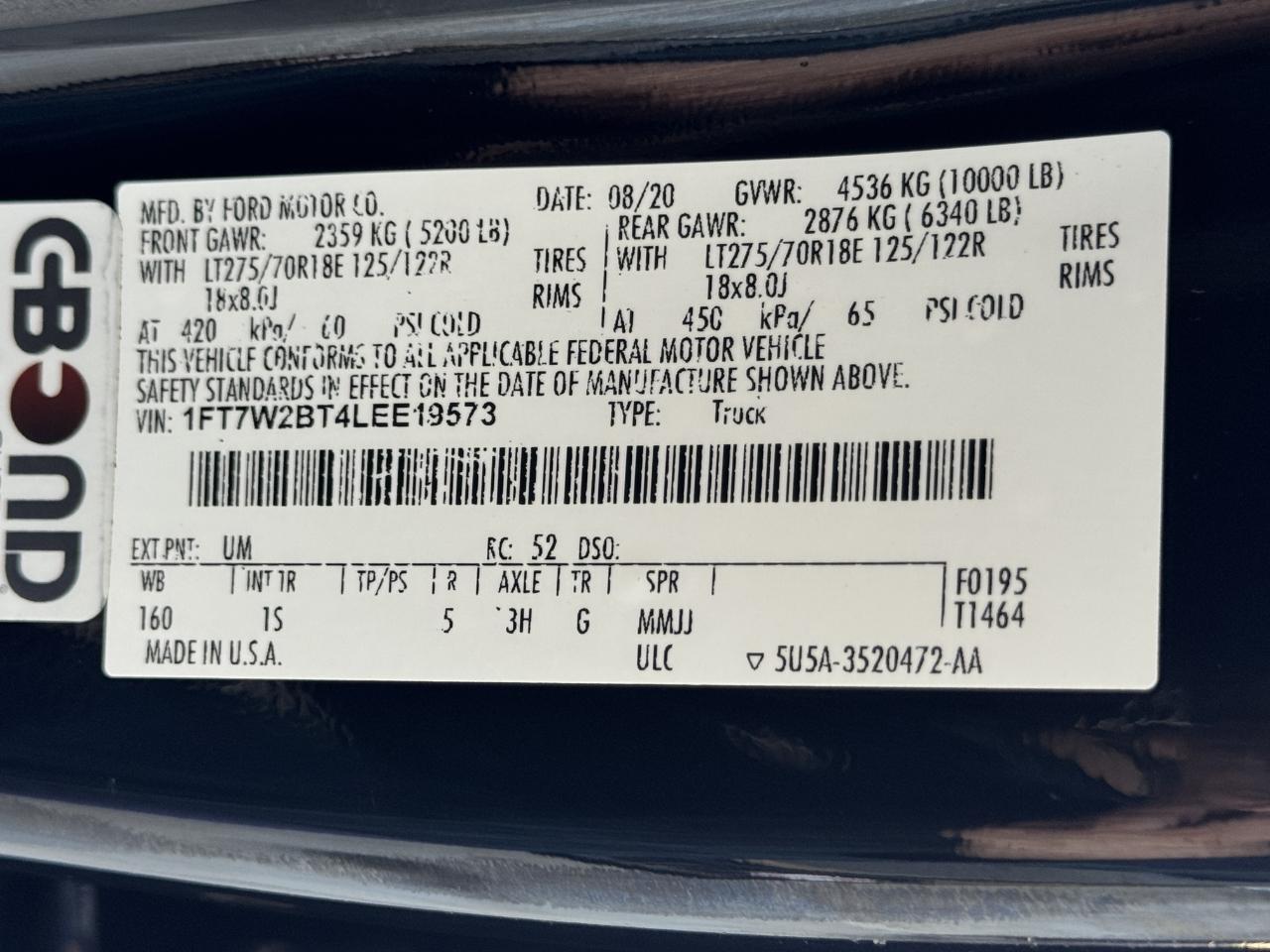 Ford Super Duty F-250 SRW  2020