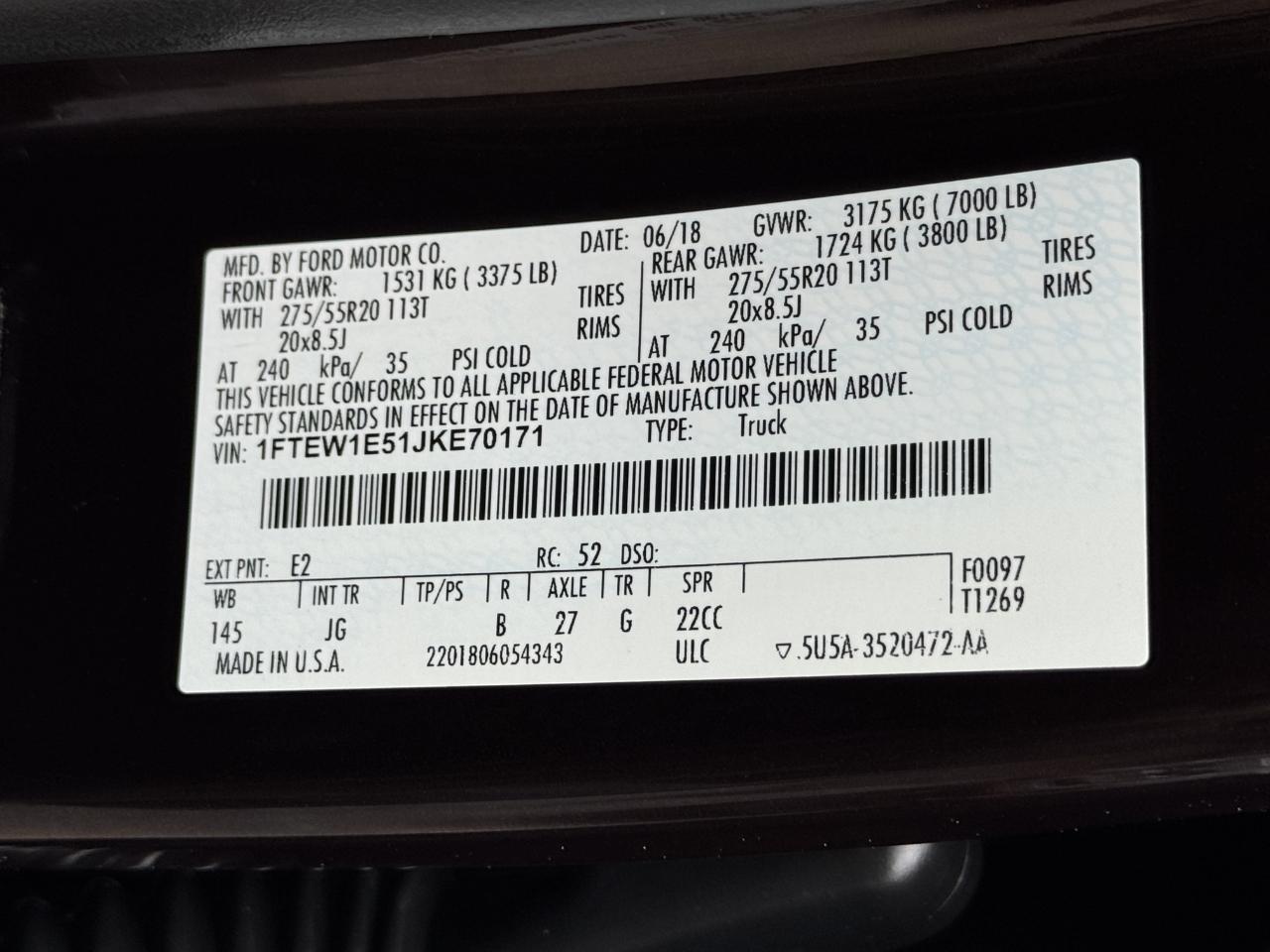 Ford F-150 STX SuperCrew 4WD 2018