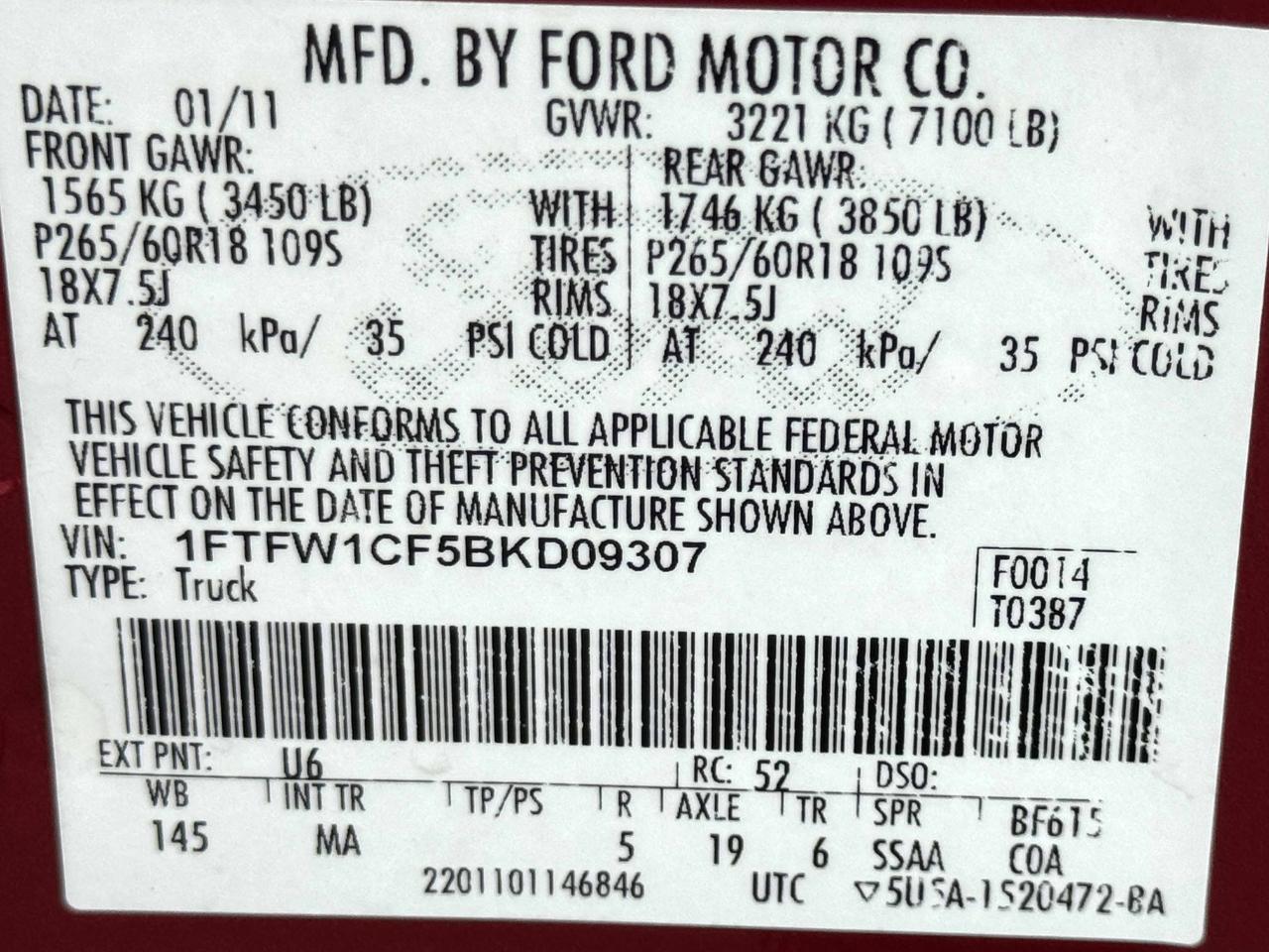 Ford F-150 XLT SuperCrew 2WD 2011
