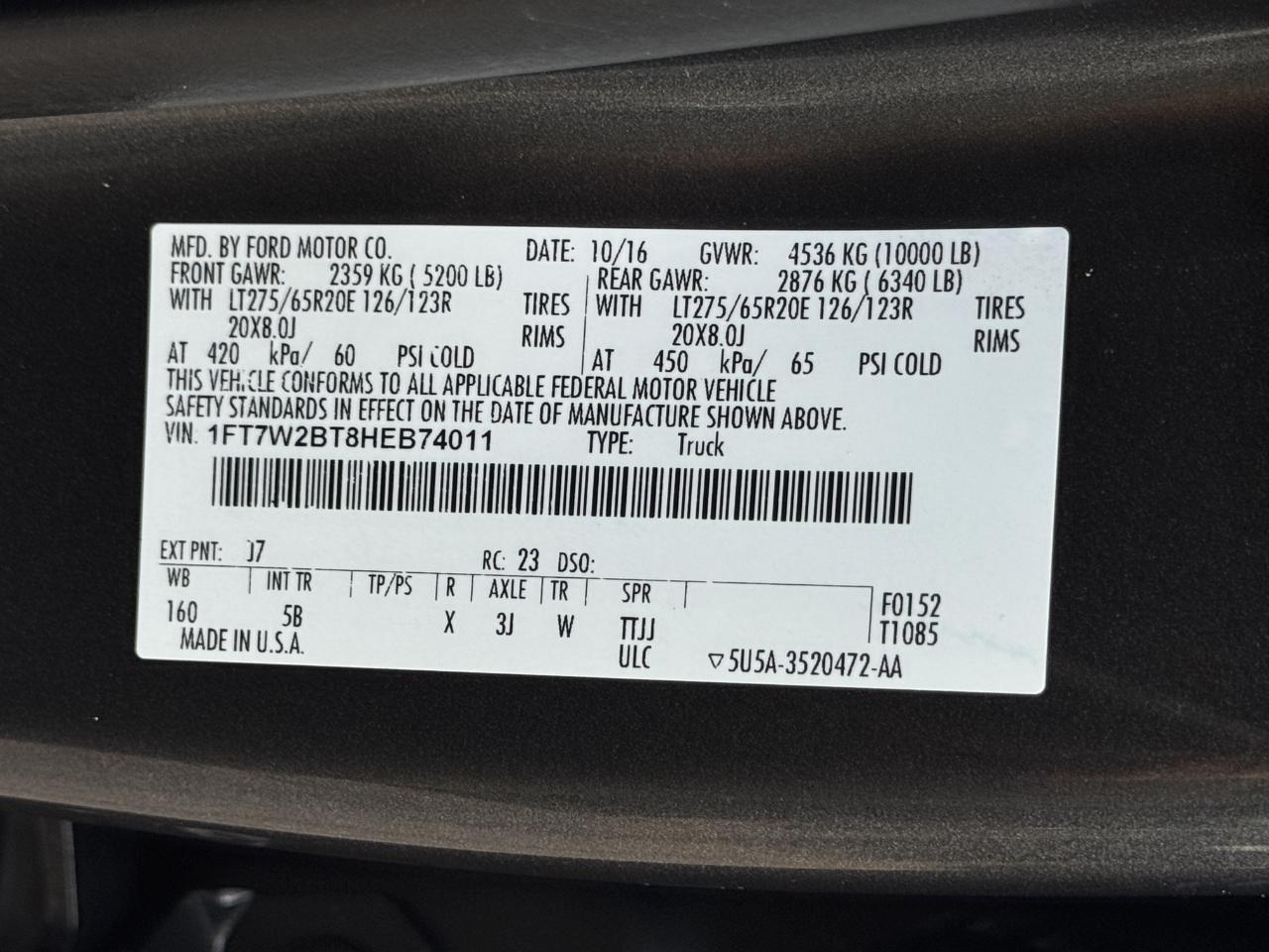 Ford Super Duty F-250 SRW  2017