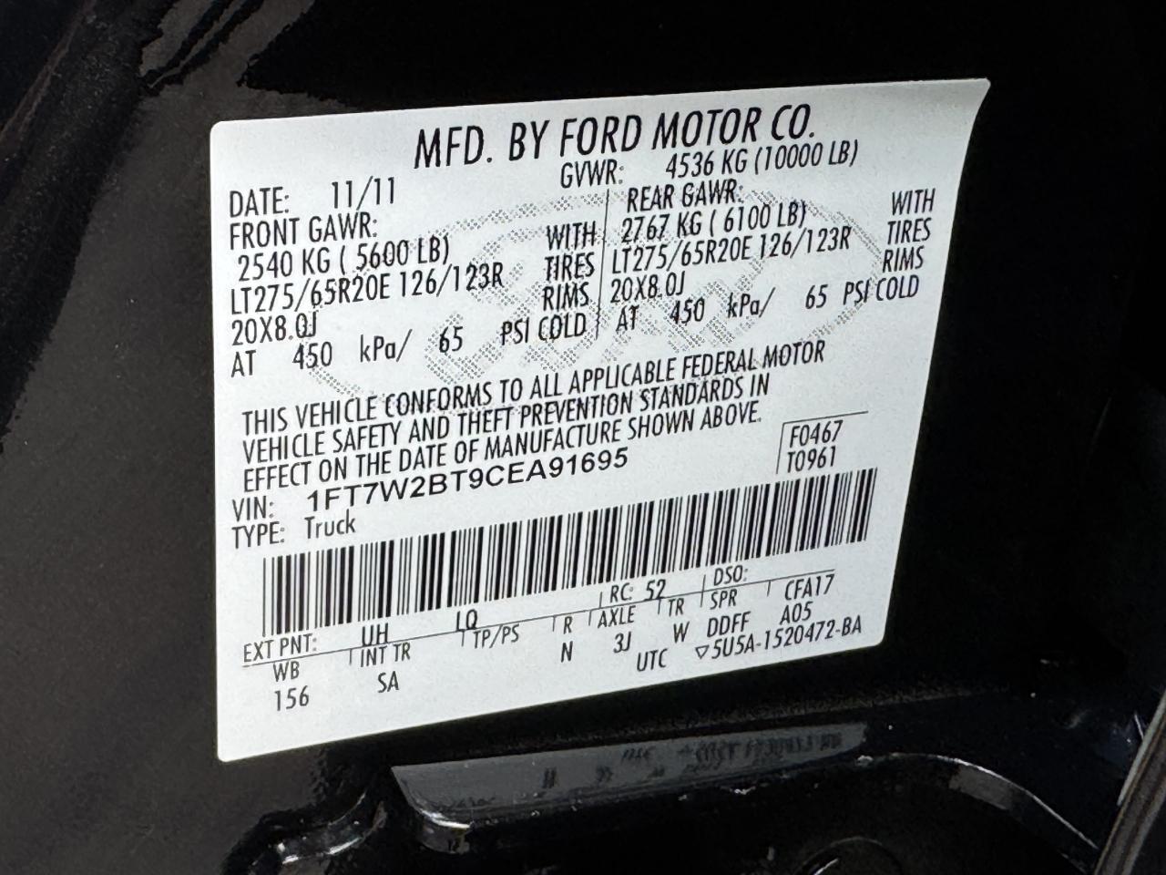 Ford Super Duty F-250 SRW  2012