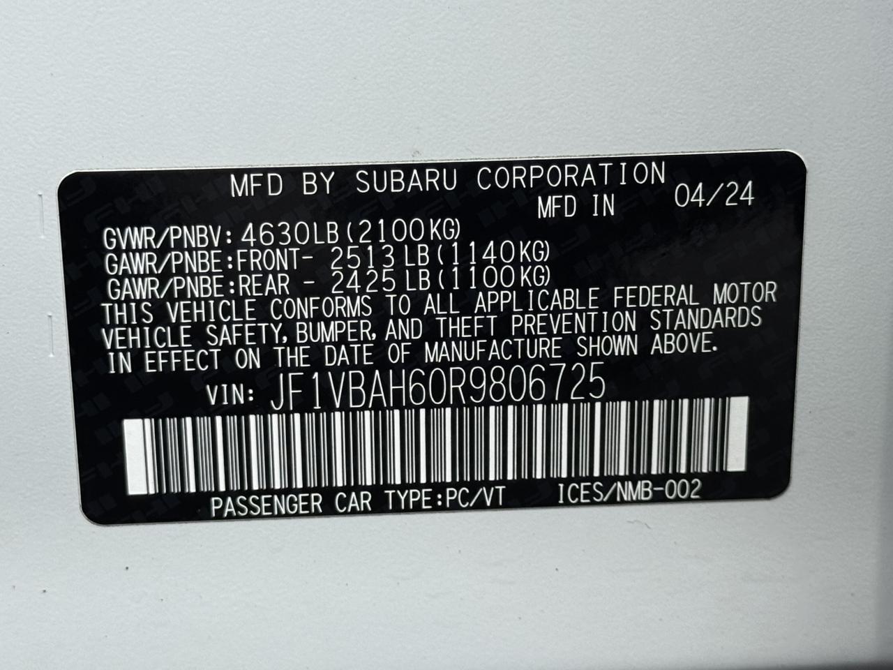 Subaru WRX  2024