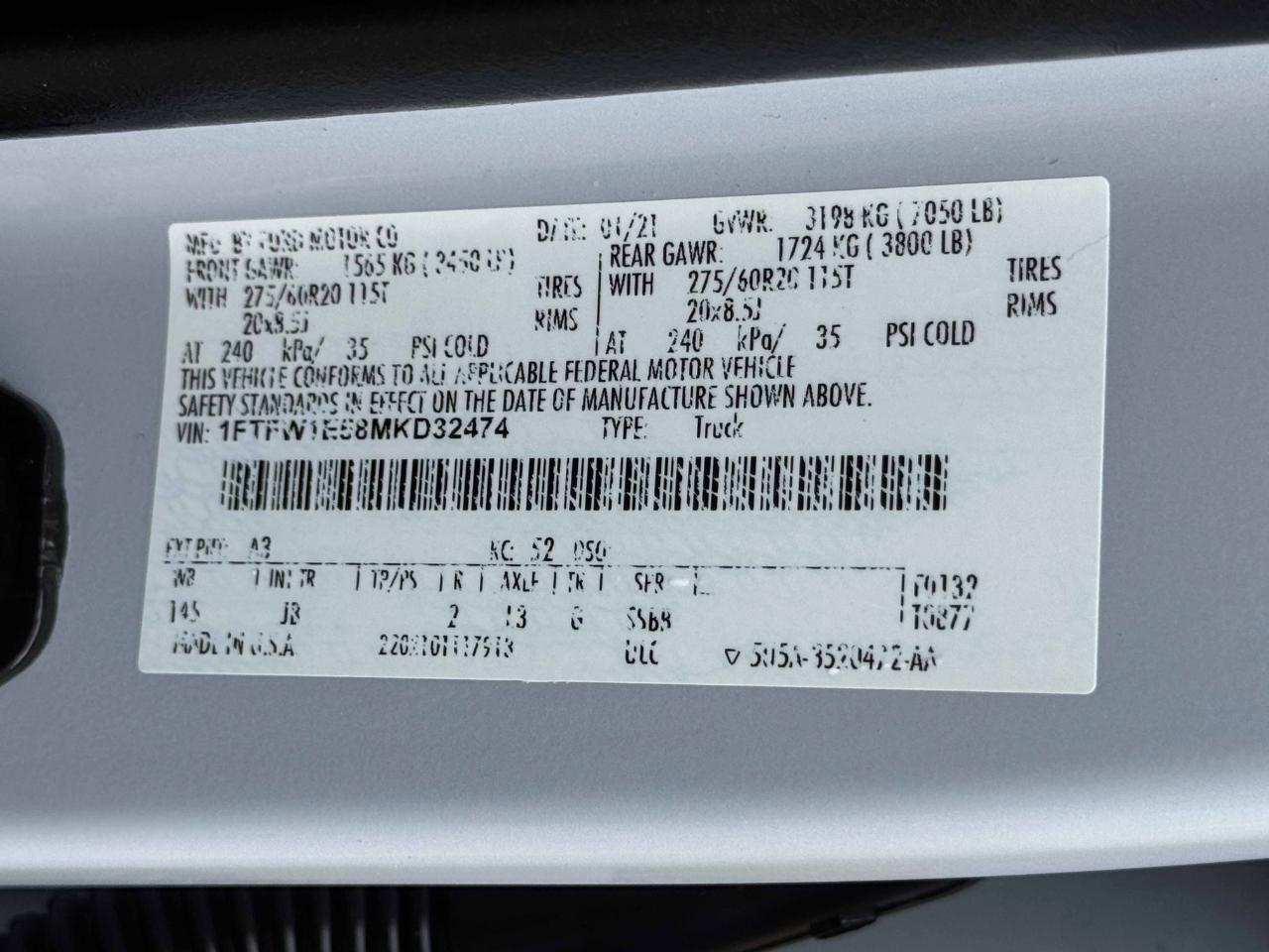 Ford F-150 STX SuperCrew 4WD 2021