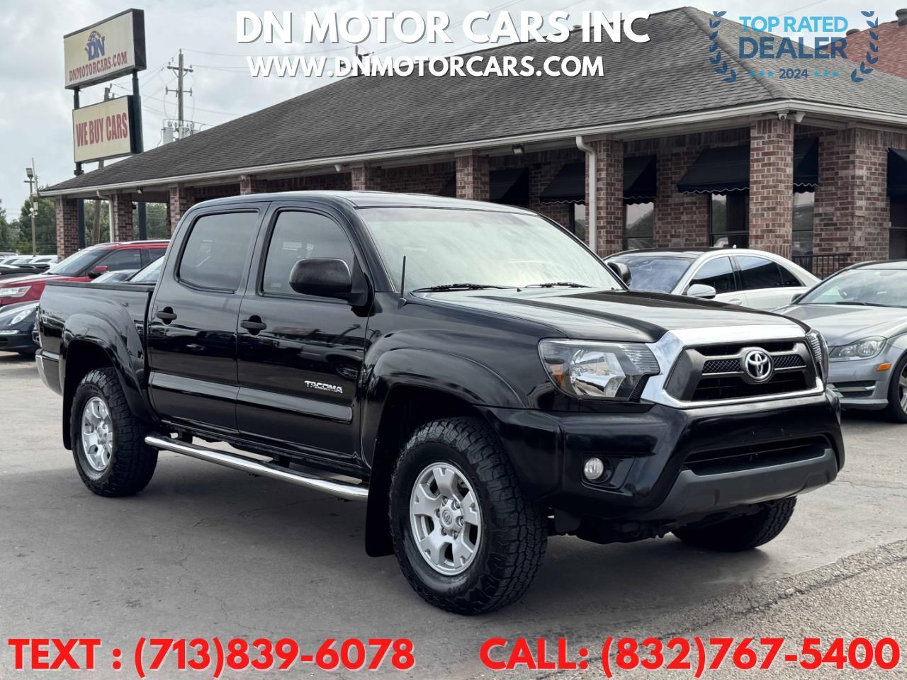Black 2013 Toyota Tacoma Pickup Truck Four-Wheel Drive Automatic