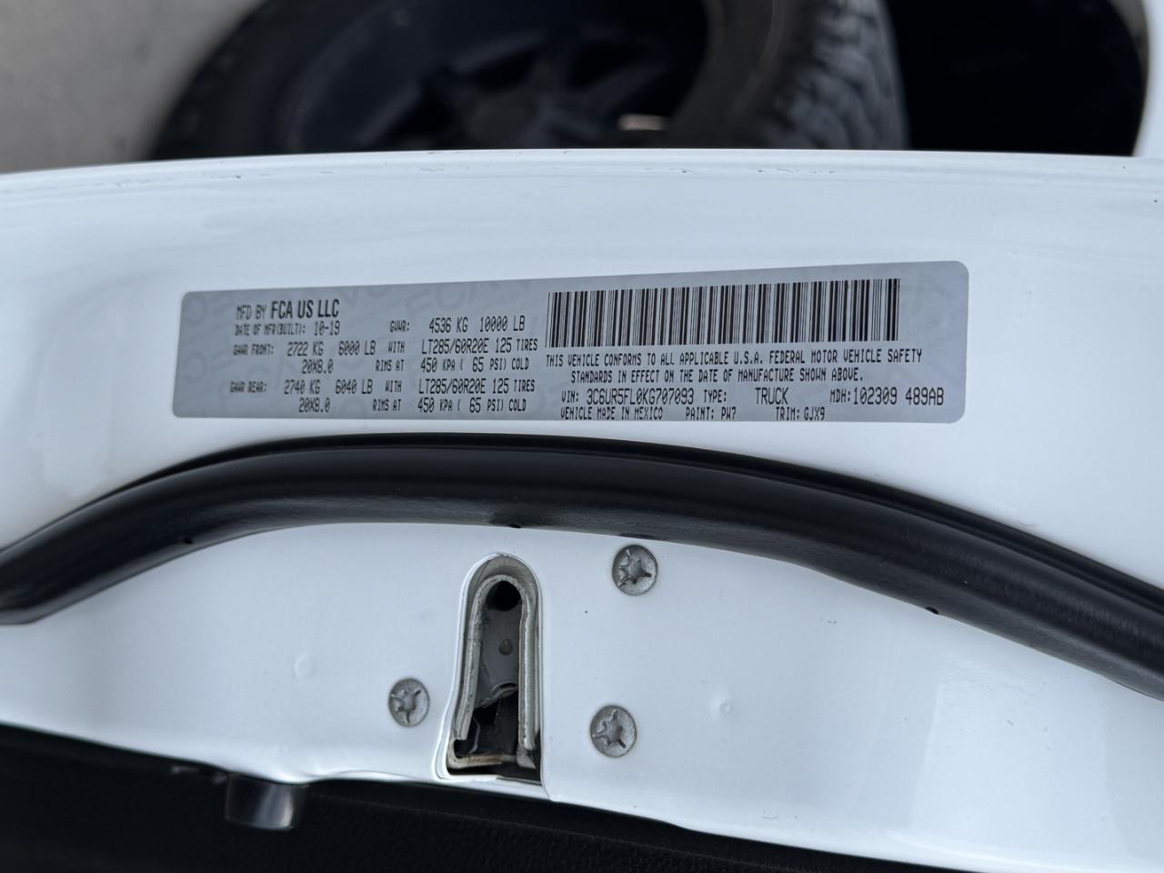 RAM 2500 Laramie Crew Cab 4WD 2019