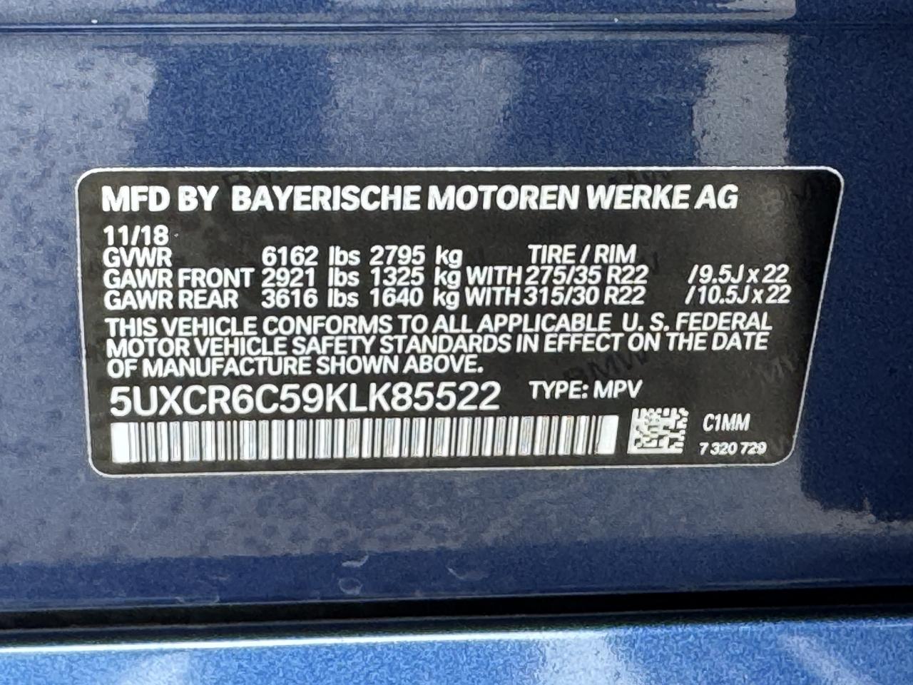 BMW X5  2019