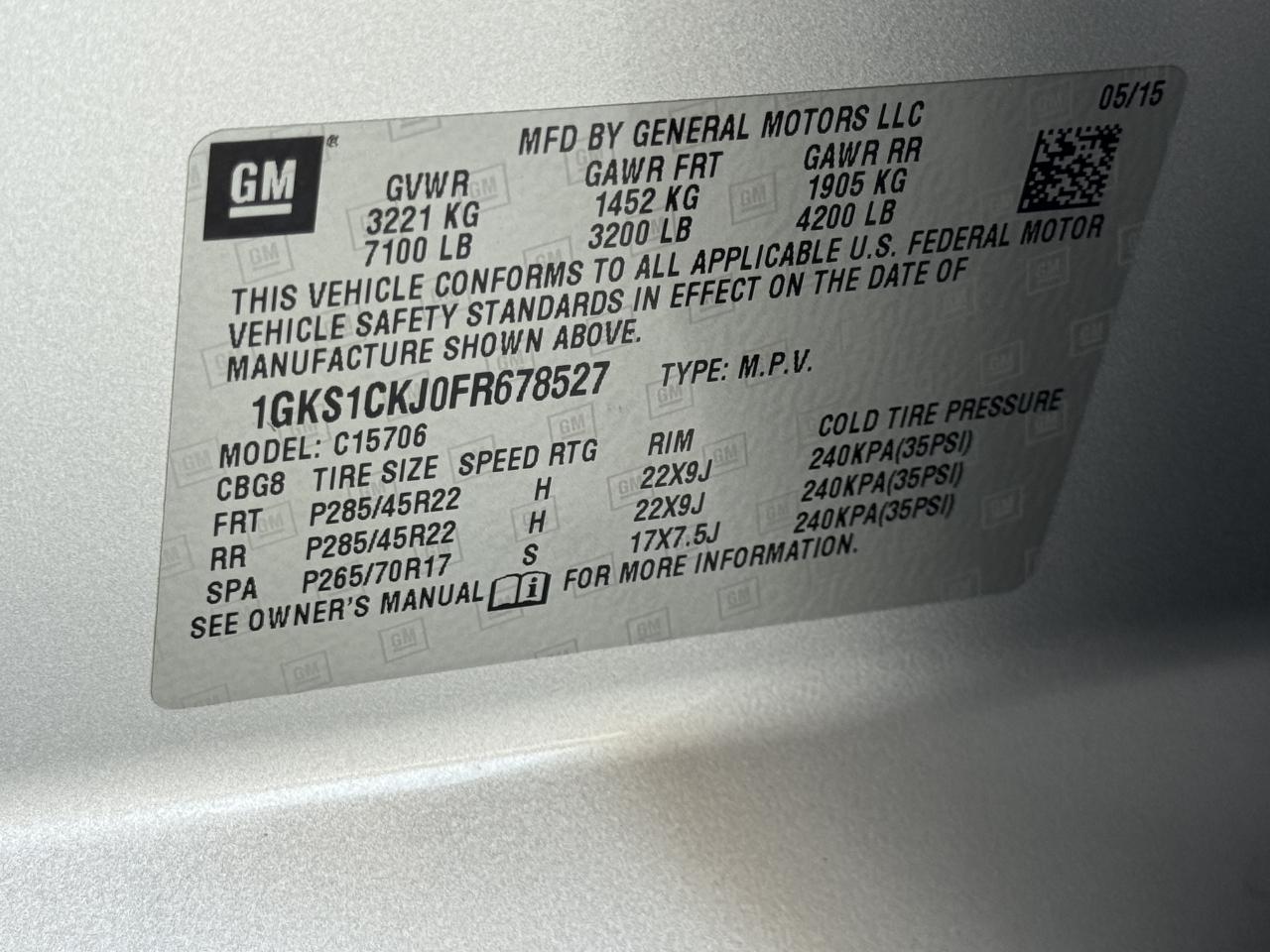 GMC Yukon Denali 2WD 2015