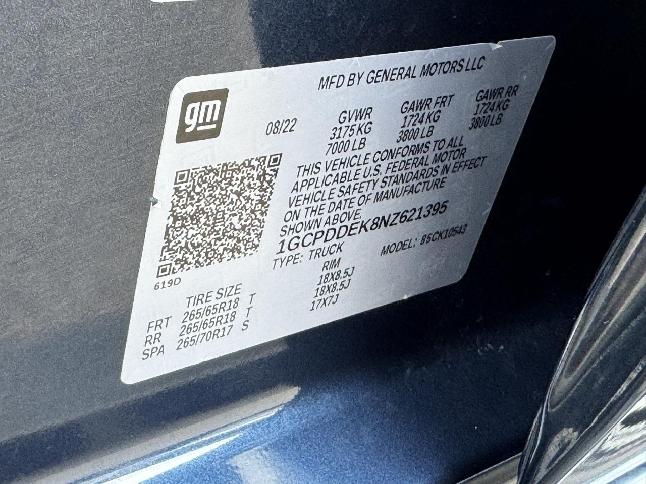 Chevrolet Silverado 1500 LT Crew Cab 4WD 2022