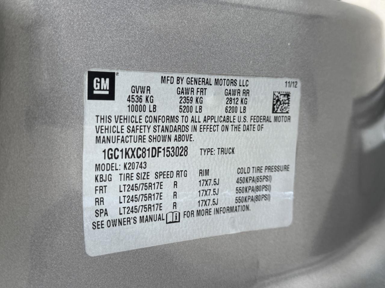 Chevrolet Silverado 2500HD LT Crew Cab 4WD 2013