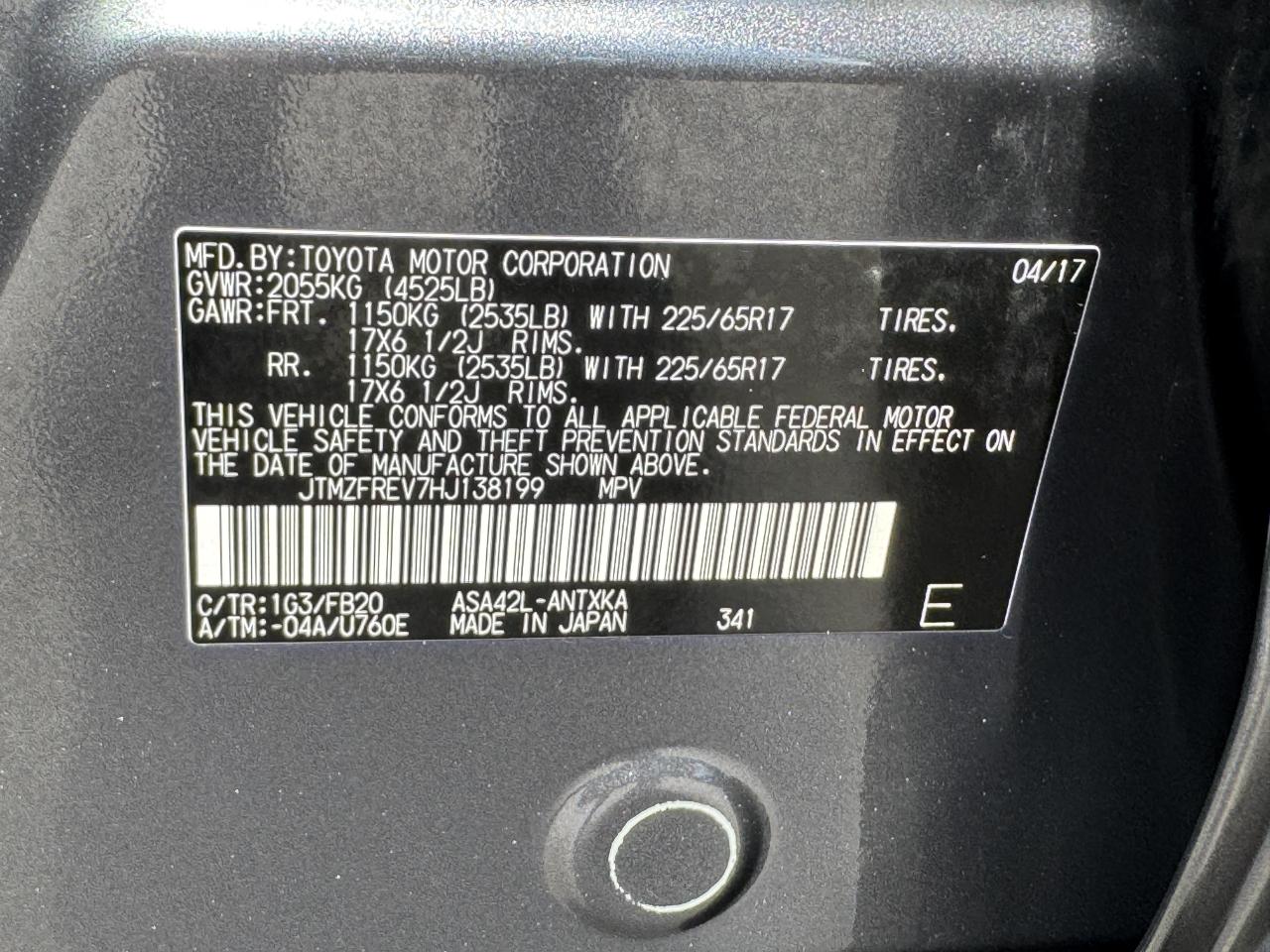 Toyota RAV4  2017