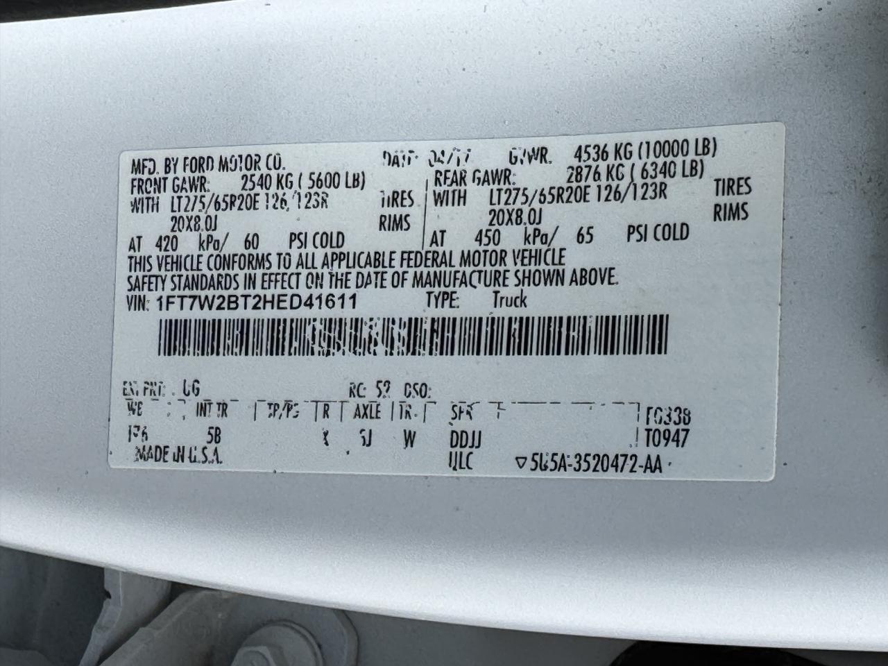 Ford Super Duty F-250 SRW  2017