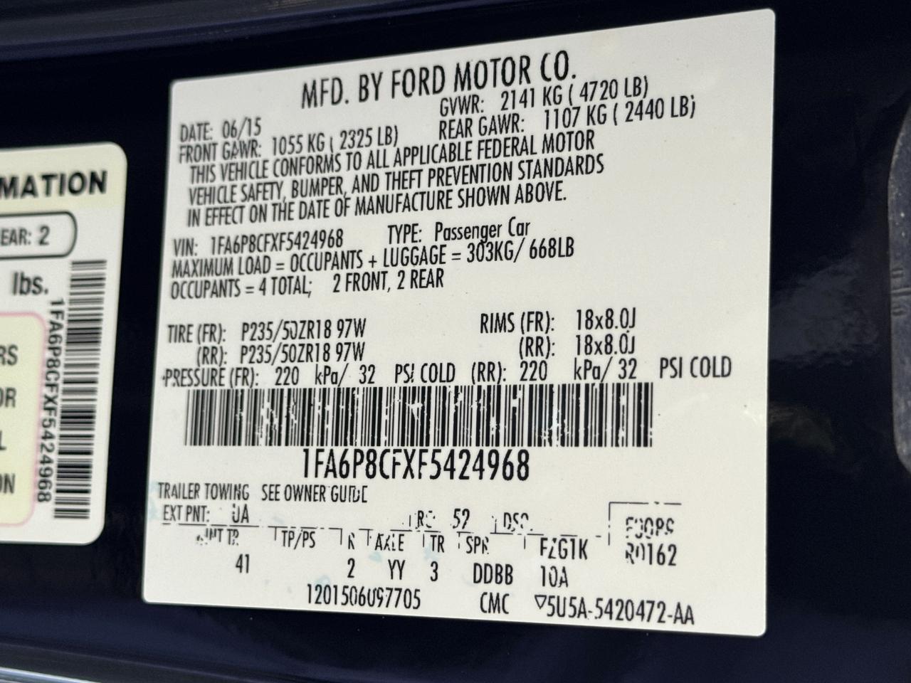 Ford Mustang  2015