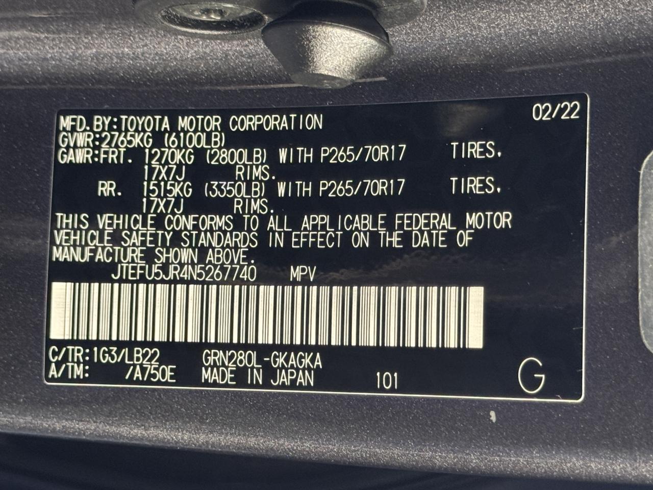 Toyota 4Runner  2022