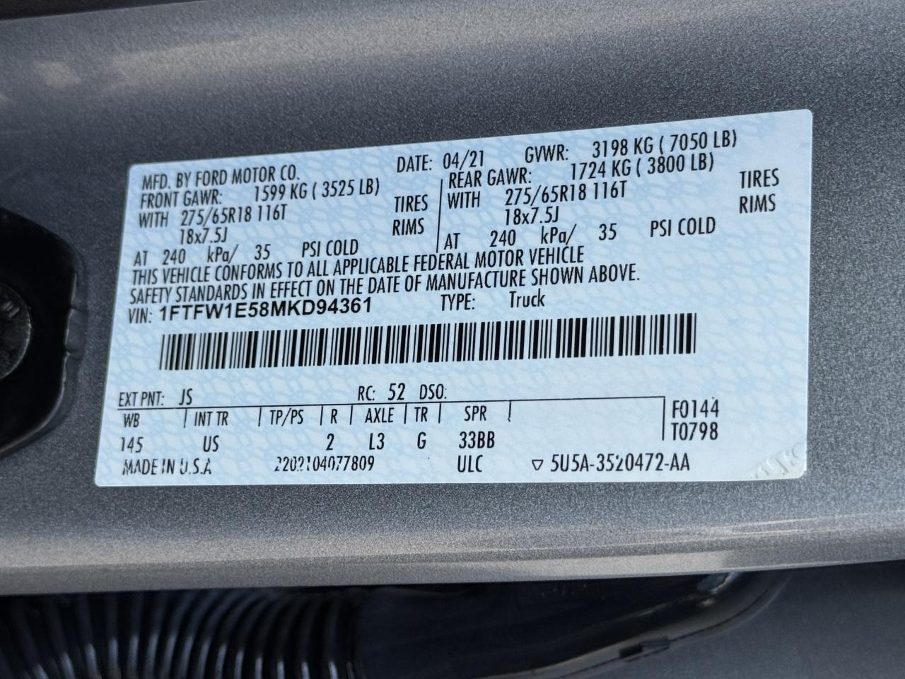 Ford F-150  2021