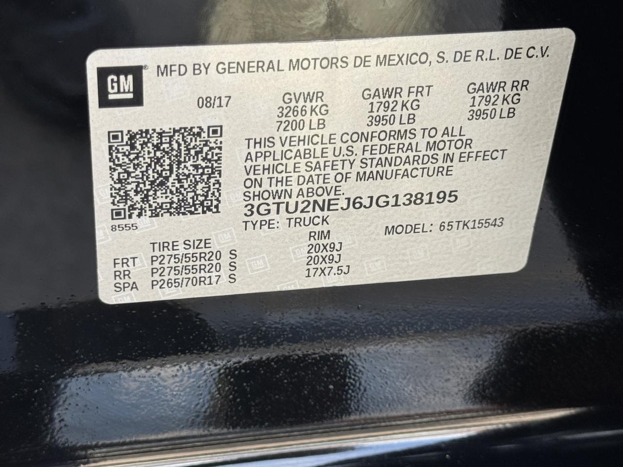 GMC Sierra 1500 SLT Crew Cab 4WD 2018