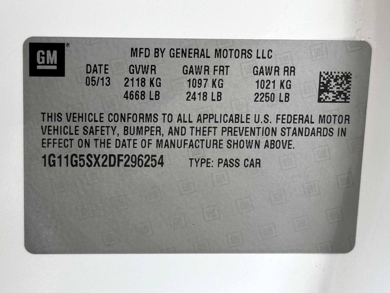 Chevrolet Malibu  2013